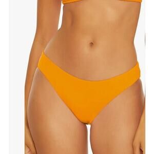 BECCA Color Code Adela Hipster Bikini Bottom Neon Orange Burst Medium NWT
